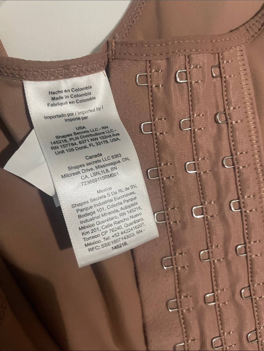 Made in Colombia- Faja-Shapewear One-Piece in Brown - Picture 3 of 5